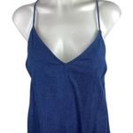 Aritzia Wilfred Blue Chambray Sleeveless Cami Camisole Mini Denim Tank Dress S Photo 2