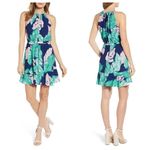 Gibson Calla Keyhole Halter Neck Dress Photo 1