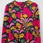 J.Crew  Floral Tiered Long Sleeve Dress Size US‎ 2 Colorful Long Sleeve Photo 8