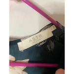 ASTR  The Label Floral Print V Neck Short small Sleeve Romper Jumpsuit Teal Photo 3