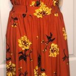Ladies’ Orange Floral Capri Romper Sz S Photo 0