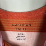 American Eagle  Striped Mini Dress Womens S Orange Knit Stretch Retro Beachy Y2K Photo 4