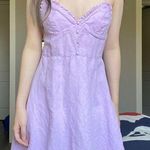 ZARA  Lavender Linen Sundress Size Small Photo 0