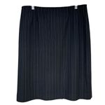 Tahari Arthur S. Levine Petites Women’s Suiting Skirt Black Light Blue Size 12P Photo 1