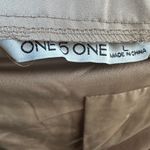 One 5 One Satin pull on Beige dress pants straight tapered leg Pockets size L NWT Photo 6