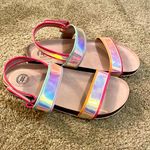 Wonder Nation - New holographic cork strapping sandals size 6 Photo 0