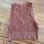 Free People  Intimately pullover brown ribbed stretch knit vest Size XS Photo 6