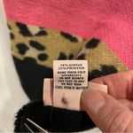 Juicy Couture NWT giant leopard pink black  blanket scarf soft cozy fringe Photo 4