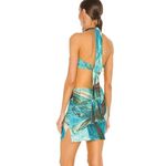 Revolve Farai London Gaia Mini Dress in Ocean Blue Size Small Photo 2