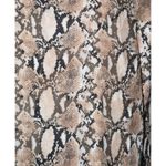 Preston & York V-Neck Snakeskin Top Blouse Shirt Size L Sheer 3/4 Sleeve Lined Photo 6