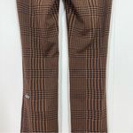 Alo Yoga  Brown Jacquard High-Waist Glenplaid Flutter Legging Photo 8