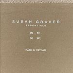 Susan Graver Essentials Size 3X Tan - Floral Lace Overlay V-Neck Tank Top Blouse Photo 3