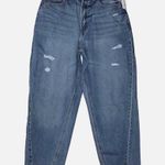 Old Navy  Darla Extra High Rise Loose Tapered Mom Jean Distressed Blue Size 16 Photo 2