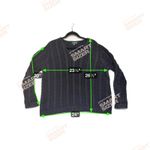 Ralph Lauren Lauren  Black Cable Knit V Neck Cotton Sweater Plus Size 2X Photo 6