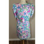 Lilly Pulitzer  Harriet Mandevilla Baby Paradise Petals Terry Dress Womens Size M Photo 2