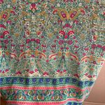Maeve Anthropologie Meret Green Paisley Silk Tunic Top 6 Photo 9