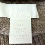 H&M Brown Wool Blend Turtleneck Long Sleeve Oversized Pullover Sweater Top Sz S Photo 2