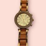 Maurice's Women’s Maurice’s Pink Bracelet Watch with Pave Crystals Photo 1