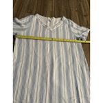 HAVEN WELL WITHIN Organic Cotton Gauze Striped Sleep Dress Women's LXL White Size XL Photo 5
