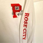 White and Red Rose City Portland Gear Long Sleeve T Shirt Size S Photo 3