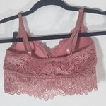Frederick's of Hollywood  Pink Lace Bralette Size Medium NWT Rose Pink Bralette Photo 4