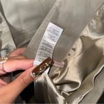 Nasty Gal  6 Genuine Leather Blazer Beige Taupe Fitted Jacket Photo 6