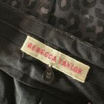 Rebecca Taylor  Leopard Print Shorts Size 2 Gray‎ Black Animal Print Maximalist Photo 8
