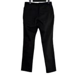 ZARA Chino Ankle Wide Leg Trouser Dress Pant Stretch Straight Leg Pocket S Black Photo 3