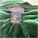 Rachel Roy Green Velvet Puff Sleeve Blouse Size Medium Sweetheart Neckline Photo 5