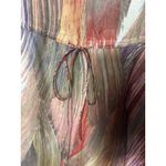 Gemma 100% Silk Dress Oversized XS Drawstring Waist Colorful‎ Short Slv #Q9 Photo 6