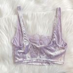 Light Lilac Velvet Lace Bra Photo 4