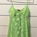 Victoria's Secret Victoria’s Secret Y2K Green Heart Slip Dress Photo 0