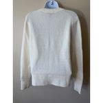 J.Crew Women's Ivory LOL Varsity Patch Crew Neck Pullover Sweater Small Cute Photo 5