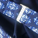 Athleta  Tangier Tankini 36D/DD Blue Printed High Neck Swim Underwire Bra Cut Out Photo 6