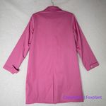 Esprit Vintage‎  Women's Solid Pink Knee-Length Rain Coat, size S Photo 10