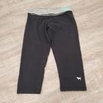PINK - Victoria's Secret Victoria's Secret PINK Yoga Black and Gray Foldover Leggings Size Small Photo 0