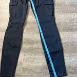 Spanx NWT  Women's Washed Black Stretch Twill Ankle Cargo Pants Size Medium Tall Photo 4