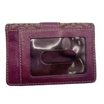 Coach  Purple Signature Canvas Card Holder Photo 1