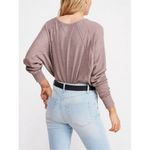 Free People  Santa Clara Thermal Waffle Knit Long Sleeve Womens Small Photo 1