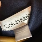 Calvin Klein  Navy Blue Cap Sleeve Wide Leg Jumpsuit Women's Size 6 Corporate Photo 1