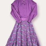 Vintage RARE 1970s 3 Piece Floral Skirt Set Photo 1