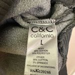 C&C California  Dark Gray LOVE Graphic Sunwashed Crewneck Sweater Photo 3