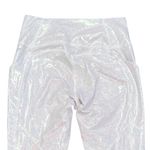 Fabletics PURELUXE OASIS IRIDESCENT SILVER PINK MERMAIDCORE HIGH RISE LEGGINGS Photo 3