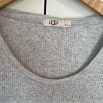 UGG  Georgia Ribbed Long Sleeve Top Tee Sz Large Grey Scoop Neck Photo 4