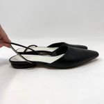 Franco Sarto  Balon Pointed‎ Toe Leather Mules Black Size 8.5 Photo 5