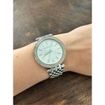 Michael Kors  silver color faux diamond watch fits a small wrist 5 inches laying Photo 4