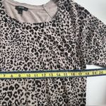 Apt. 9  Cheetah Leopard Animal Print Short Sleeve Knit Blouse Black Large Photo 8