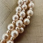 Faux pearl multi strand choker necklace Photo 2