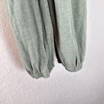 Sundry  Spaghetti Strap Jumpsuit Olive Green Jogger Cuffs Anthropologie Casual XS Photo 6