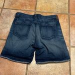 Madewell denim & faux leather Bermuda shorts Photo 3